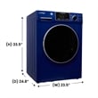 All-In-One CONVERTIBLE Washer-Dryer 18lb/1.9cf SANITIZE  PET Cycle 1400RPM