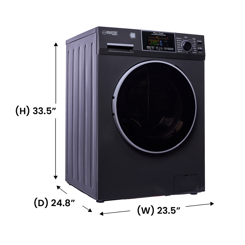 All-In-One CONVERTIBLE Washer-Dryer 18lb/1.9cf SANITIZE  PET Cycle 1400RPM