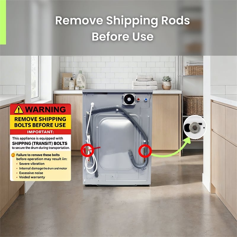Equator All-in-One Washer Dryer VENTED-DRY  FASTER than Condense 15lb 110V
