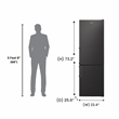 Conserv 12cf No Frost Bottom Freezer Refrigerator Wine Rack GARAGE READY E-Star