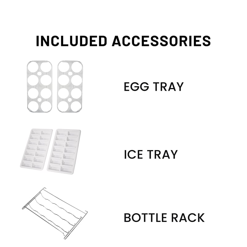 Conserv 12cf No Frost Bottom Freezer Refrigerator Wine Rack GARAGE READY E-Star