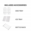 Conserv 12cf No Frost Bottom Freezer Refrigerator Wine Rack GARAGE READY E-Star