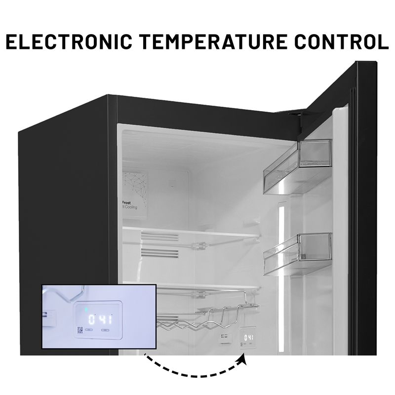 Conserv 12cf No Frost Bottom Freezer Refrigerator Wine Rack GARAGE READY E-Star