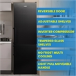 Conserv 12cf No Frost Bottom Freezer Refrigerator Wine Rack GARAGE READY E-Star