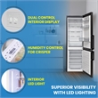 Conserv 12cf No Frost Bottom Freezer Refrigerator Wine Rack GARAGE READY E-Star