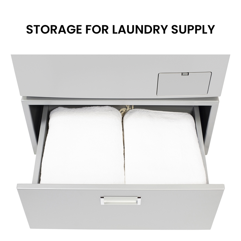 All-in-One Washer Dryer VENTED-DRY FASTER than Condense 15lb 110V + Pedestal