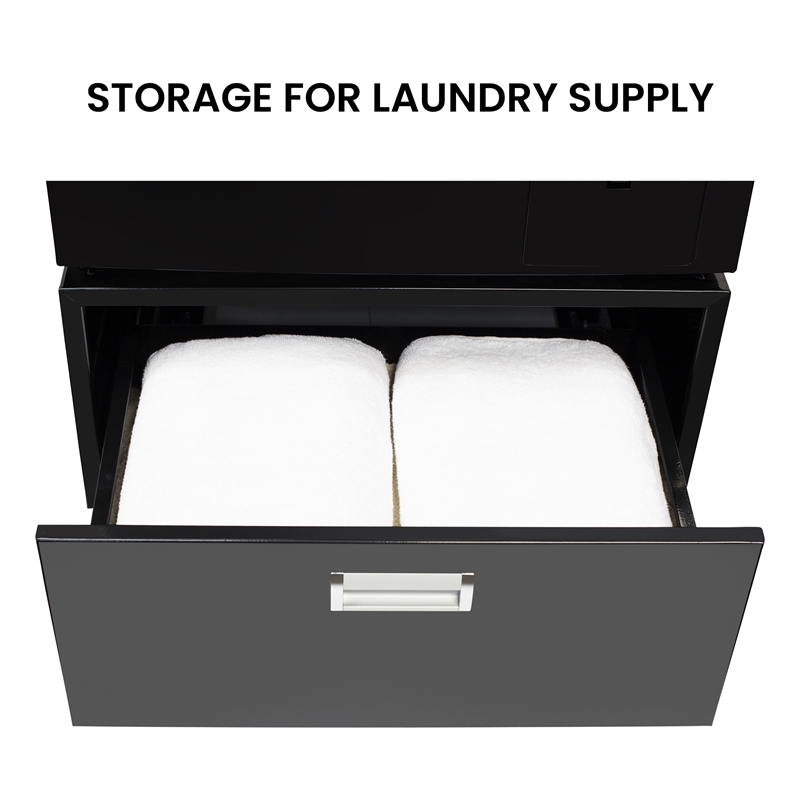 All-in-One Washer Dryer VENTED-DRY FASTER than Condense 15lb 110V + Pedestal