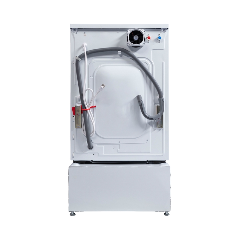 All-in-one Washer Dryer CONVERTIBLE PET Sanitize Cycle 15 lbs 1400RPM+Pedestal