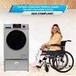 All-in-one Washer Dryer CONVERTIBLE PET Sanitize Cycle 15 lbs 1400RPM+Pedestal