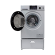 All-in-one Washer Dryer CONVERTIBLE PET Sanitize Cycle 15 lbs 1400RPM+Pedestal