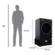 All-in-one Washer Dryer CONVERTIBLE PET Sanitize Cycle 15 lbs 1400RPM+Pedestal