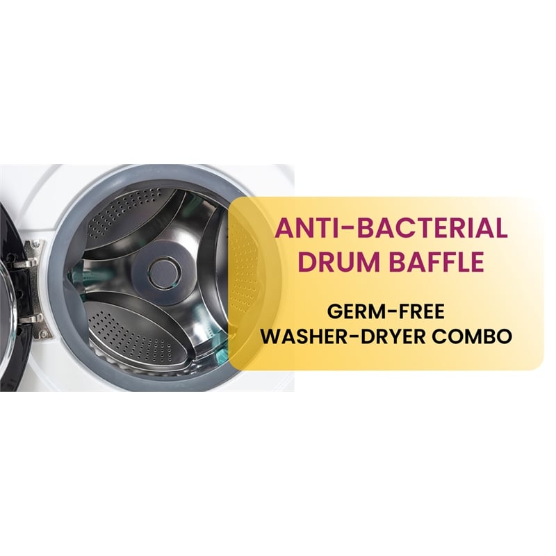 Equator All-in-One Washer Dryer VENTLESS/VENTED PET 1.62cf/15lbs+Portability Kit