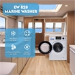 Marine Washer ANTI CORROSION 1.62 cf/15 lbs. 1400 RPM Salt Wash Sanitize 110V
