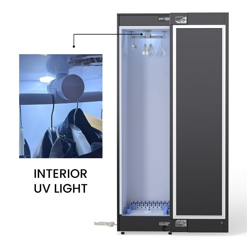 Equator Steam Dryer Closet REMOVE WRINKLES Sanitize Deodorize Refresh Slim110V