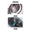 MARINE ANTI CORROSION Stackable Compact Washer 1.6cf+Sensor Dryer 3.1cf 110V