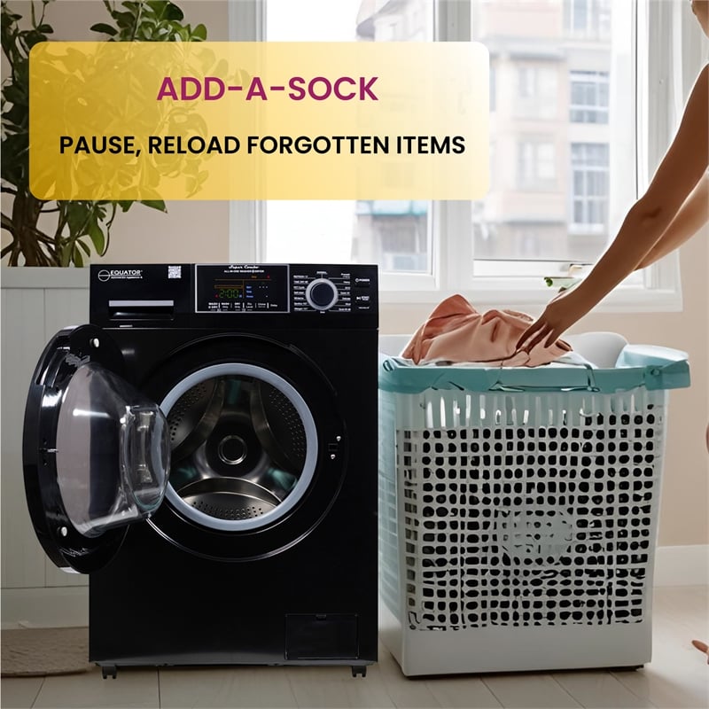 Equator All-in-One Washer Dryer VENTLESS/VENTED PET 1.62cf/15lbs+Portability Kit