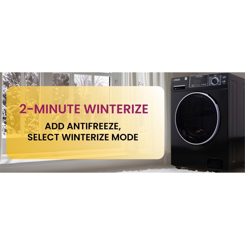 Equator All-in-One Washer Dryer VENTLESS/VENTED PET 1.62cf/15lbs+Portability Kit
