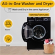 Equator All-in-One Washer Dryer VENTLESS/VENTED PET 1.62cf/15lbs+Portability Kit