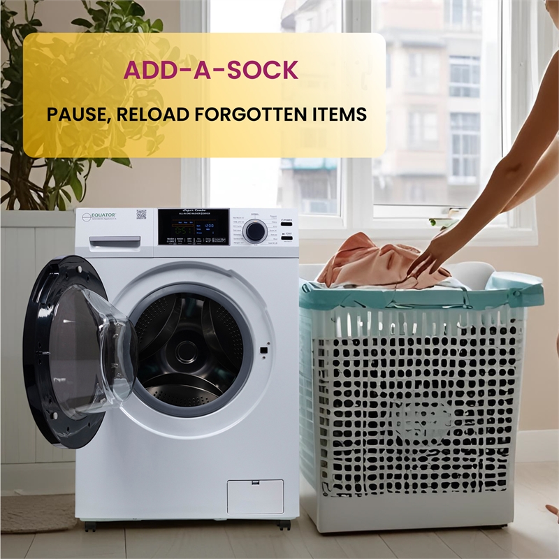 Equator All-in-One Washer Dryer VENTLESS/VENTED PET 1.62cf/15lbs+Portability Kit