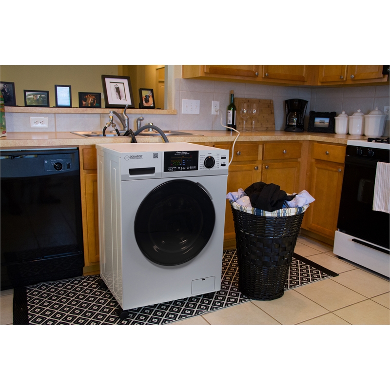 Equator All-in-One Washer Dryer VENTLESS/VENTED PET 1.62cf/15lbs+Portability Kit