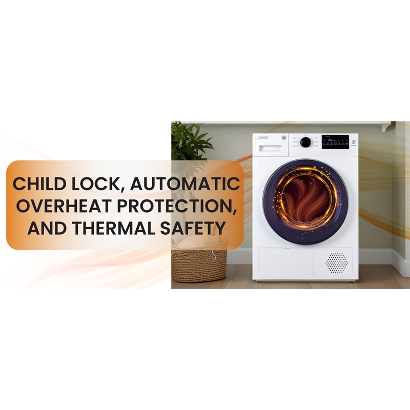 Equator 24 in HEAT PUMP DRYER 3.7 cf/20 lbs Eco Sensor Ventless Sanitize 110V