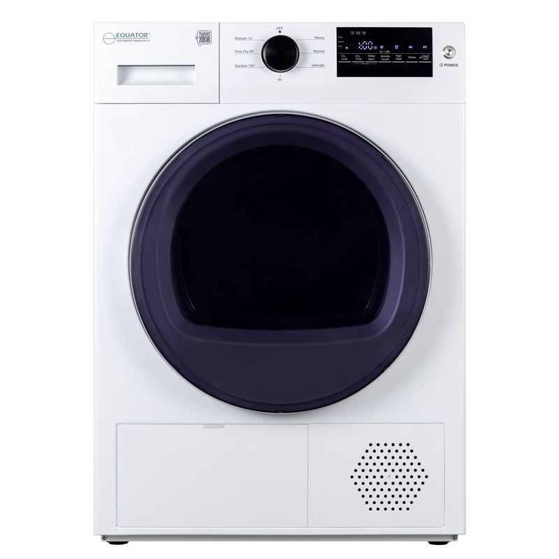 Equator 24 in HEAT PUMP DRYER 3.7 cf/20 lbs Eco Sensor Ventless Sanitize 110V