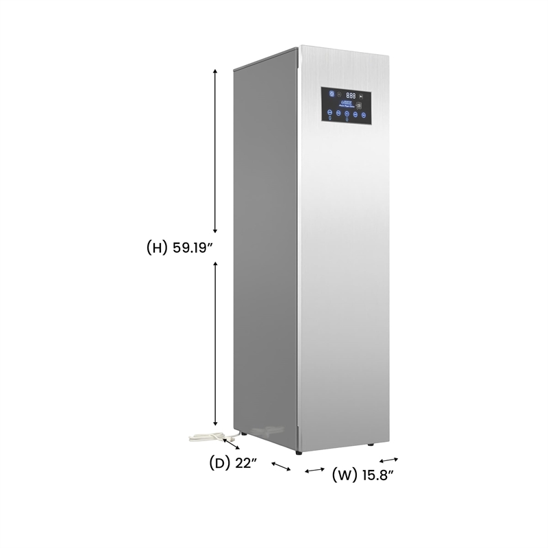 Equator Steam Dryer Closet REMOVE WRINKLES Sanitize Deodorize Refresh Slim110V