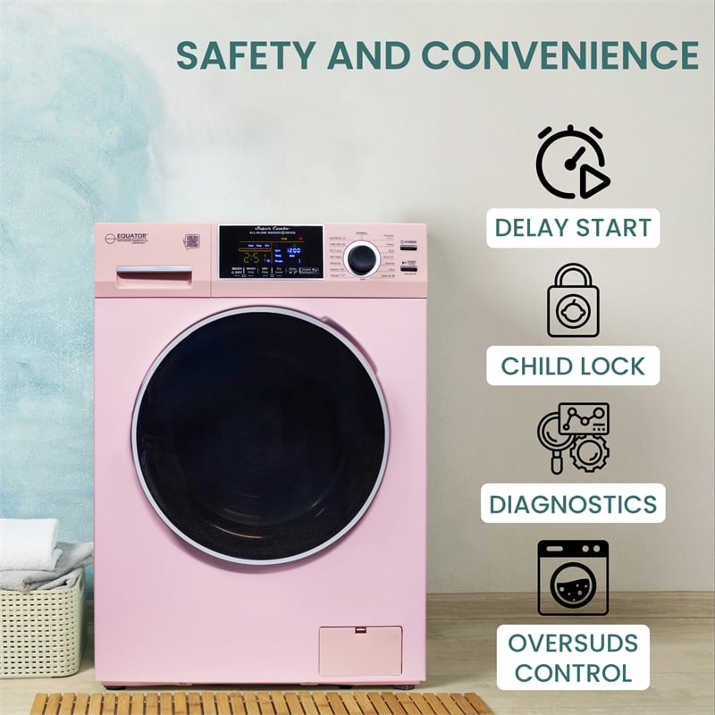 Equator All-in-One Washer Dryer VENTLESS/VENTED PET cycle 1.62cf/15lbs 110V
