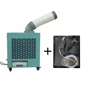 Equator 3-in-1 OUTDOOR AC+HEATER+FAN 9000 BTU 110V w/Wheels 110V + Drip Pan+Pump