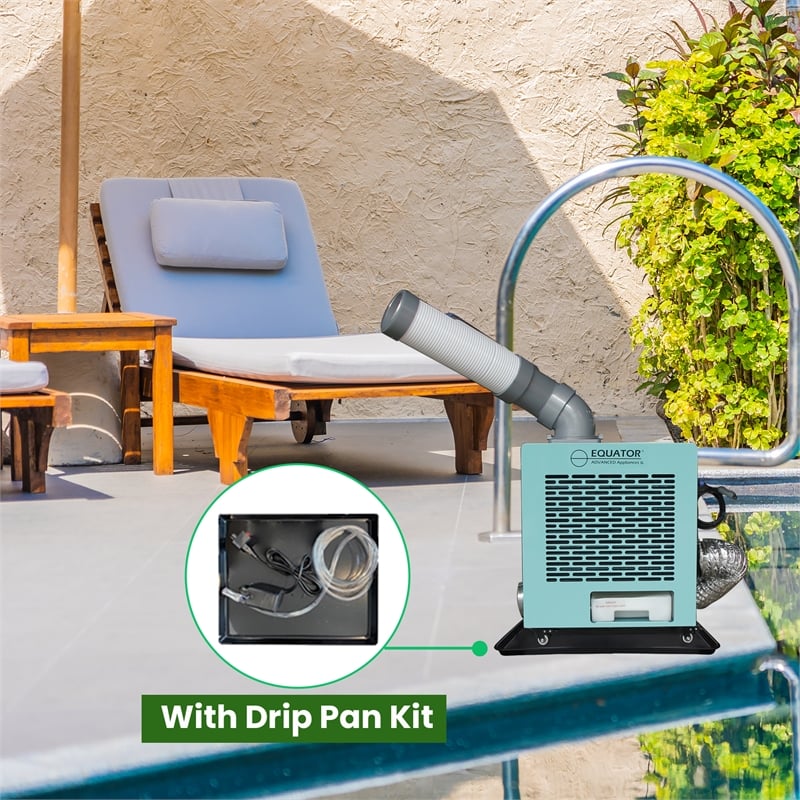 Equator OUTDOOR-INDOOR AIR CONDITIONER HEATER 10000 BTU 110V+Drip Pan Pump Kit