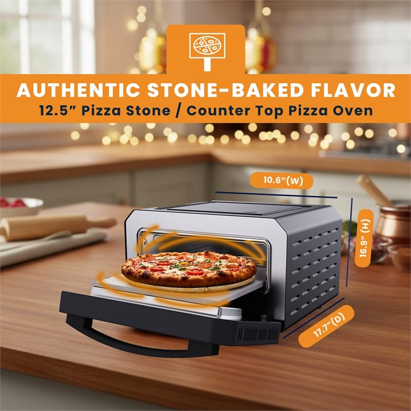 Equator 0.5 Cu.Ft. Indoor/Outdoor Pizza Oven Cooks 12-Inch Pizzas