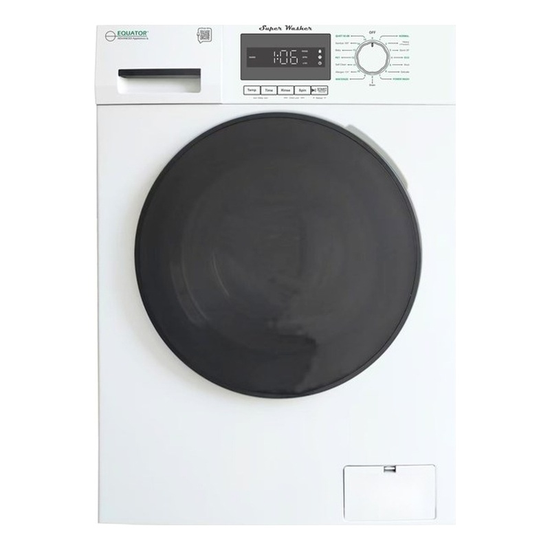 Equator Compact Washer 1.57cf/13lbs POWER WASH 15 Programs 1200rpm 110V