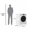 Equator Compact Washer 1.57cf/13lbs POWER WASH 15 Programs 1200rpm 110V