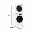 Equator COMPACT STACKABLE LAUNDRY Washer EW 822 1.57cf + Dryer ED 848 2.6cf 110V