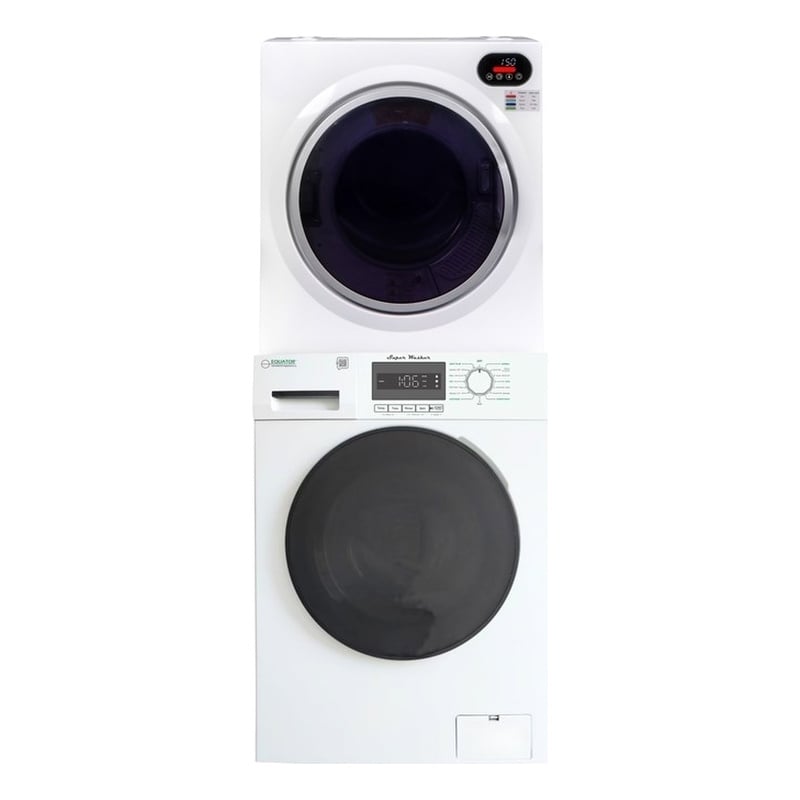 Equator COMPACT STACKABLE LAUNDRY Washer EW 822 1.57cf + Dryer ED 848 2.6cf 110V