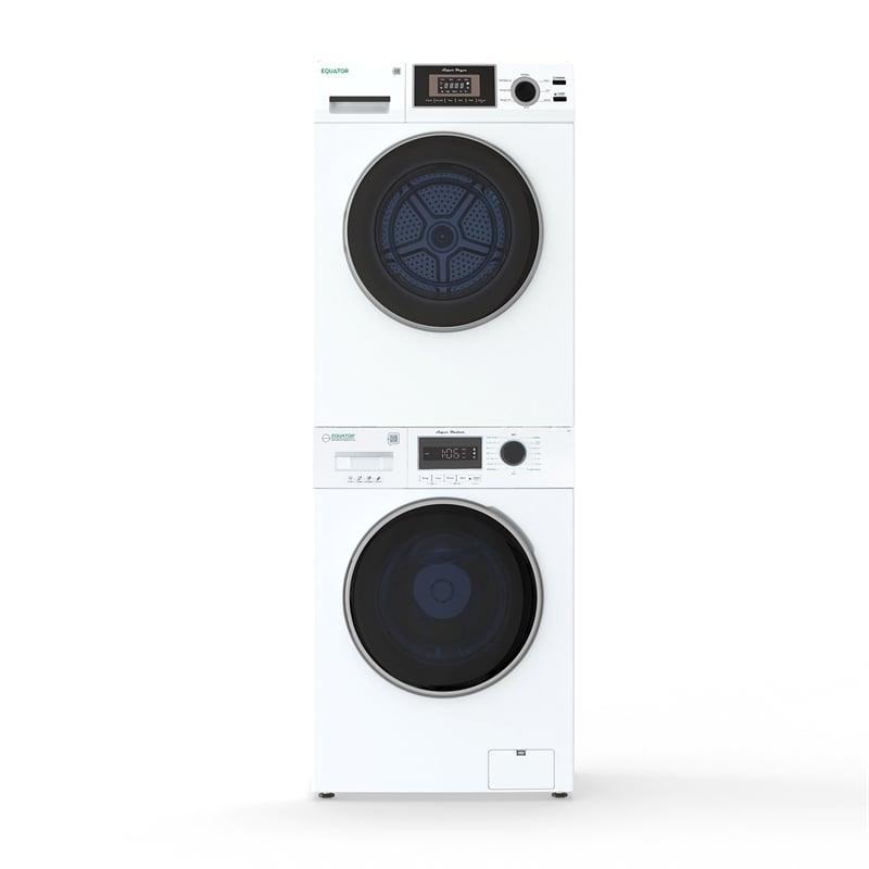 Equator COMPACT STACKABLE LAUNDRY Washer EW 822 1.57cf + Dryer ED 866 3.1cf 110V