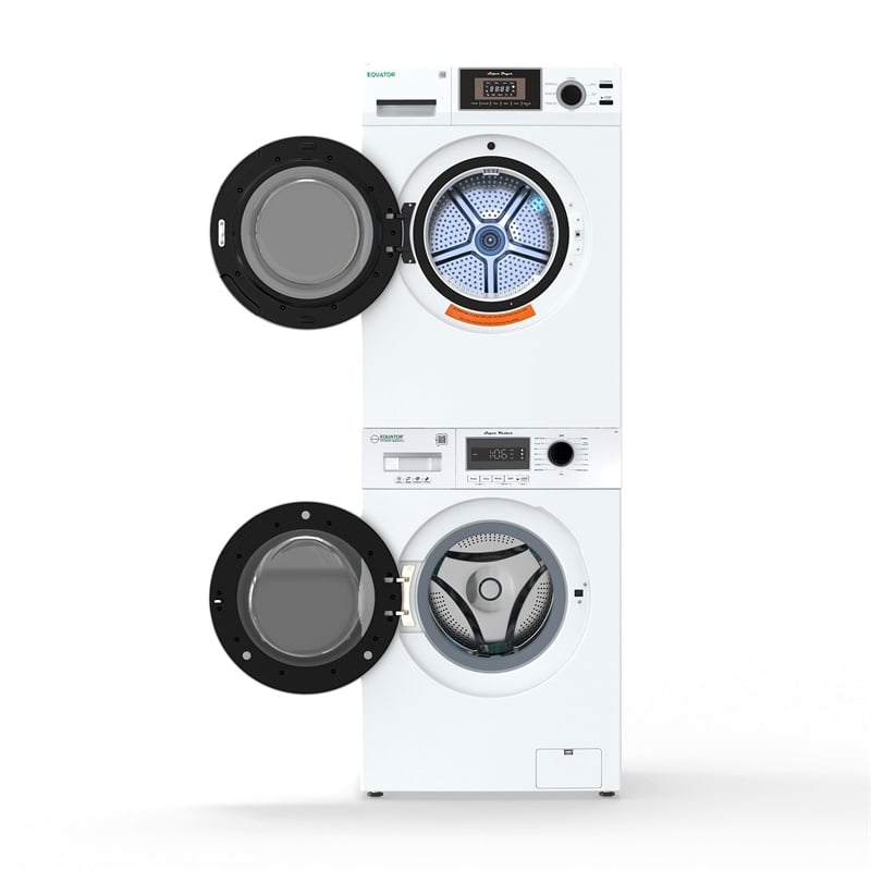 Equator COMPACT STACKABLE LAUNDRY Washer EW 822 1.57cf + Dryer ED 866 3.1cf 110V