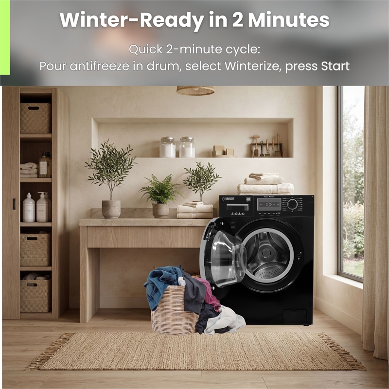 Equator COMPACT STACKABLE LAUNDRY Washer EW 822 1.57cf + Dryer ED 866 3.1cf 110V