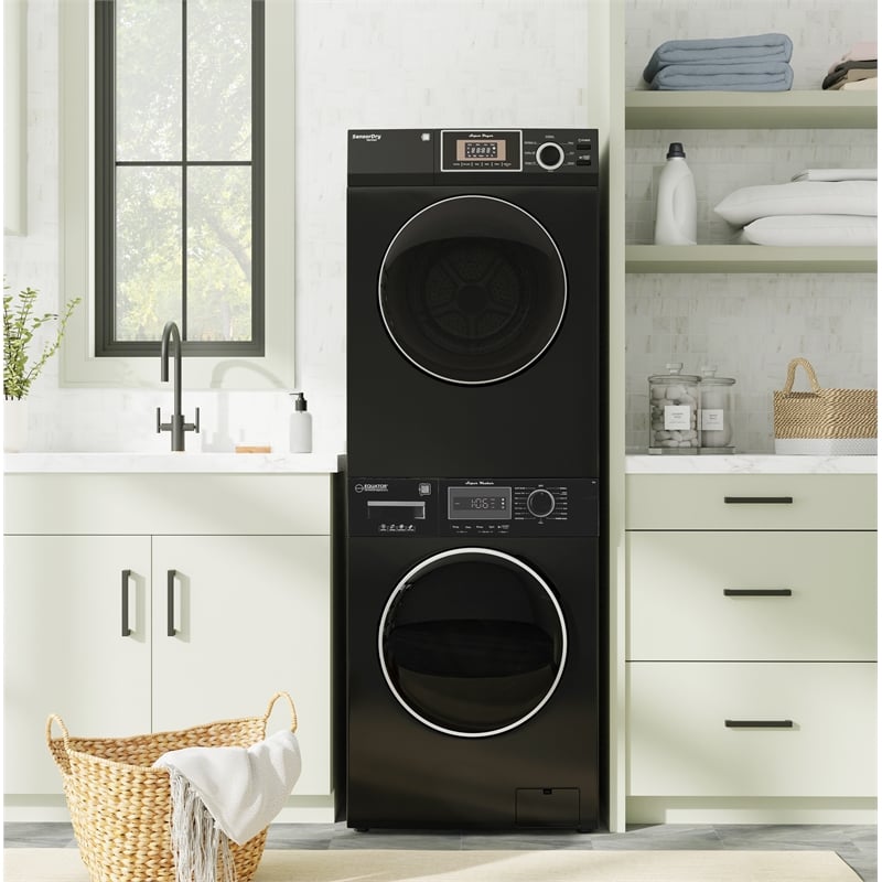 Equator COMPACT STACKABLE LAUNDRY Washer EW 822 1.57cf + Dryer ED 866 3.1cf 110V