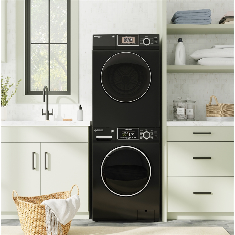 Equator Laundry 110V 15 Lb EW826 Washer 1.62cf+13Lb ED866 DL Vented Dryer 3.1cf