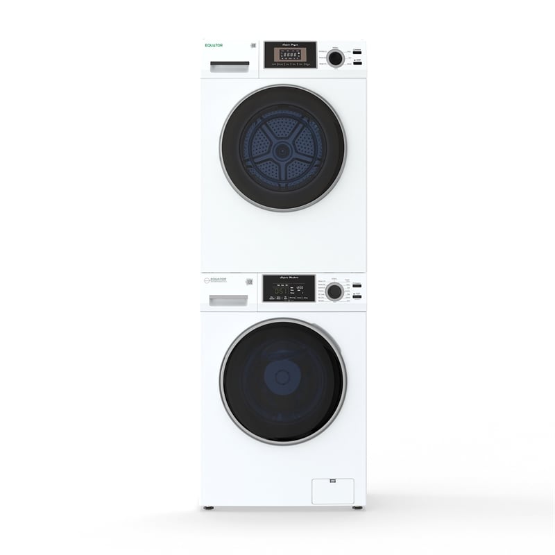 Equator Laundry 110V 15 Lb EW826 Washer 1.62cf+13Lb ED866 DL Vented Dryer 3.1cf
