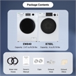 Equator VALUE STACK LAUNDRY 110V 26 Lbs Washer 2.5cf+Vented Dryer 4cf 1 OUTLET