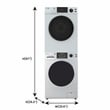 Equator ADVANCED STACK LAUNDRY 110V 26 Lb Washer 2.5cf+Vented Dryer 4cf 1 OUTLET