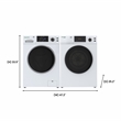 Equator ADVANCED STACK LAUNDRY 220V 26 Lb Washer 2.5cf+Vented Dryer 4cf 1 OUTLET