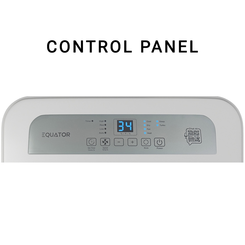 Equator 16000BTU Portable AC Cool+Heat 700sf Auto Swing 110V