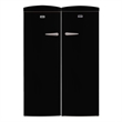 Conserv Retro Refrigerator-Freezer Set in Black