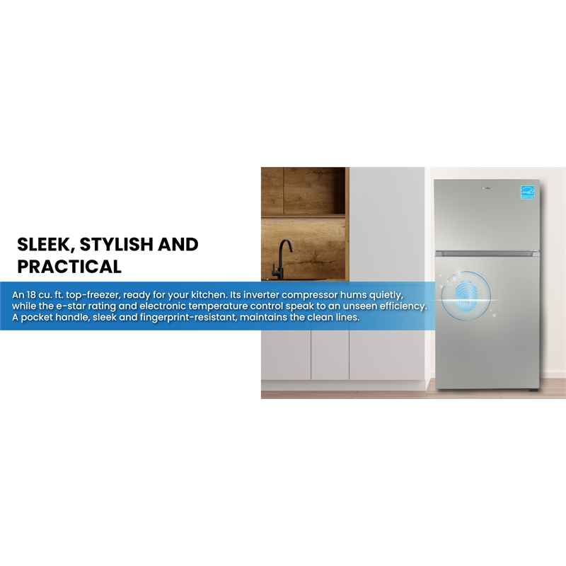 Conserv 30in Refrigerator 18cf Top Freezer INSTALLED ICE MAKER E-STAR 110V