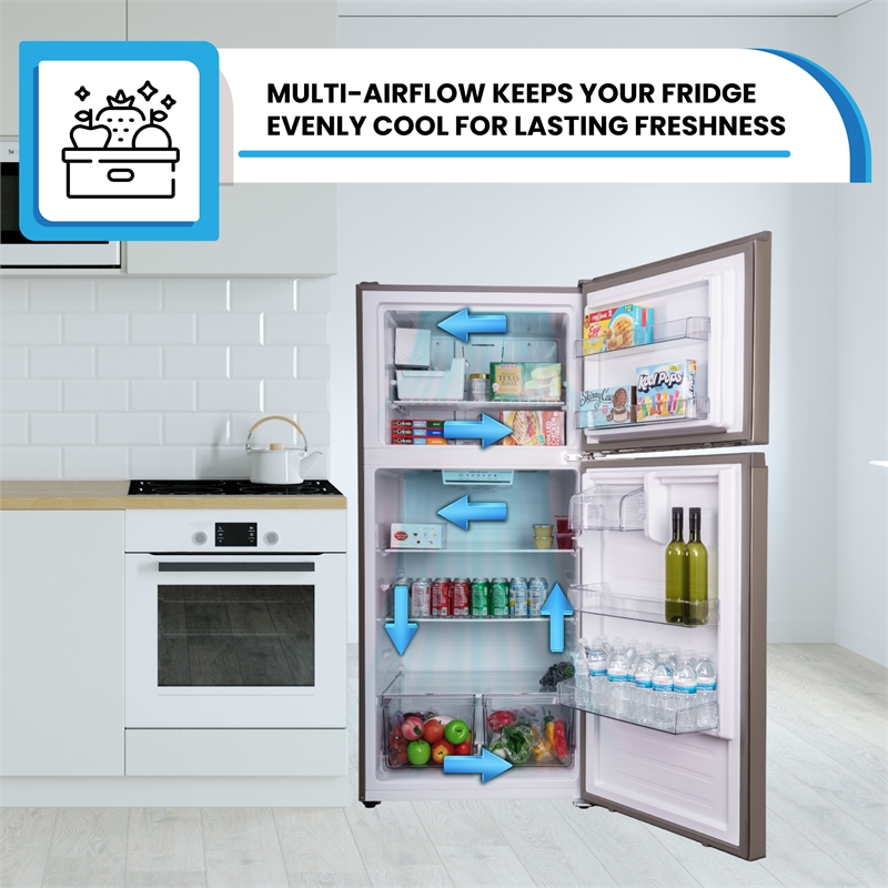 Conserv 33in Refrigerator 21cf Top Freezer INSTALLED ICE MAKER E-STAR 110V