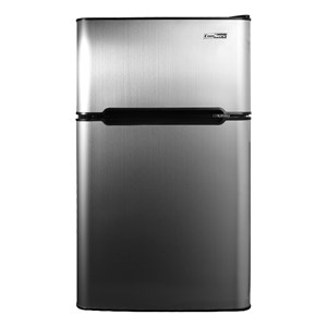 ConServ 3 cu.ft 2 Door Mini Freestanding Refrigerator with Freezer in Stainless