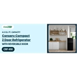 Conserv 19in BLACK Compact 2 Door Refrigerator 4.5cf Reversible Door 110V
